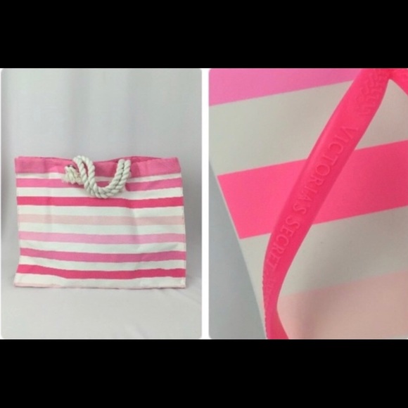 🆕😍Ⓜ️ Victoria's Secret tote & flip flop set - Picture 4 of 4